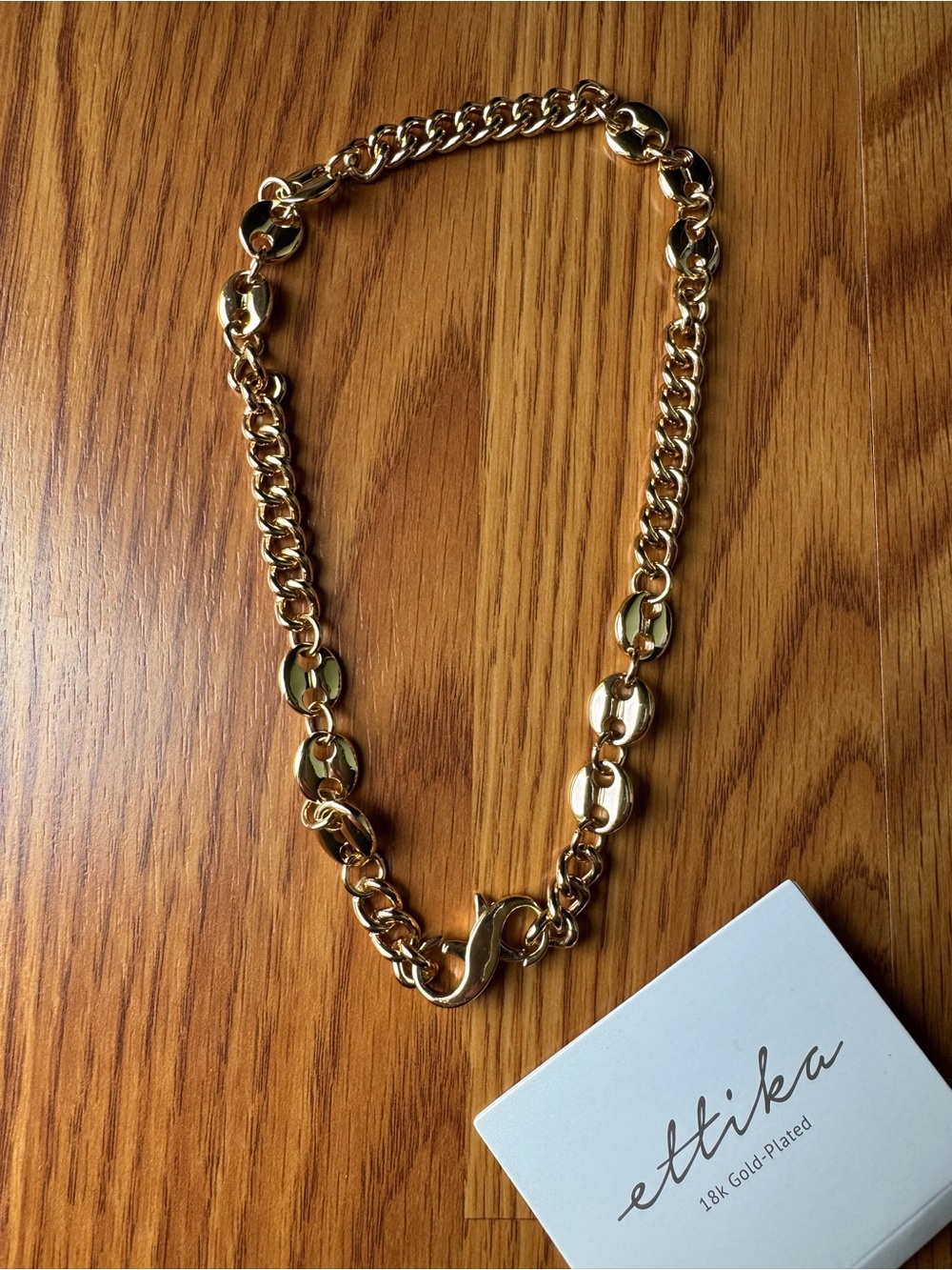 Ettika Gold Statement Choker Necklace with Infinity Clasp